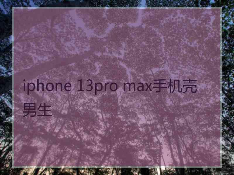 iphone 13pro max手机壳 男生