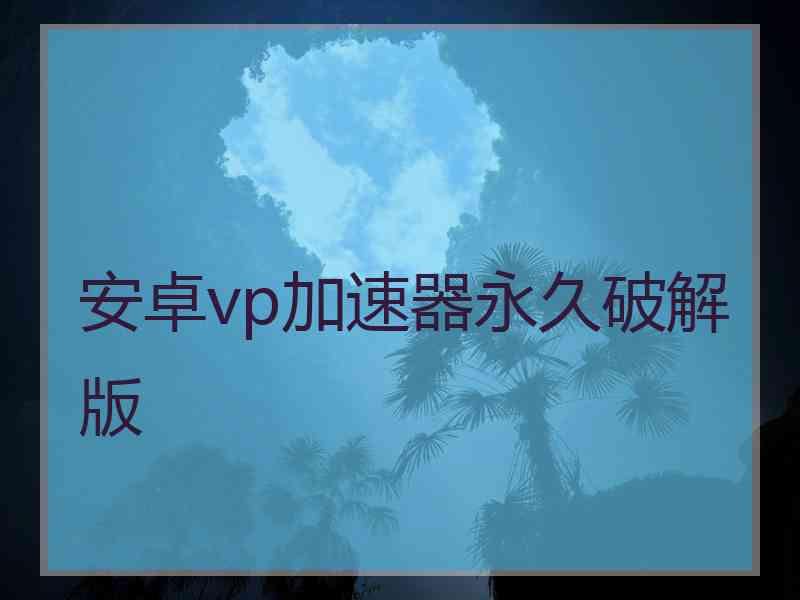 安卓vp加速器永久破解版