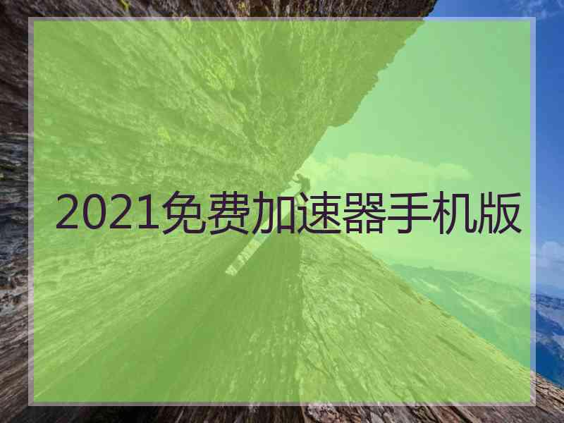 2021免费加速器手机版