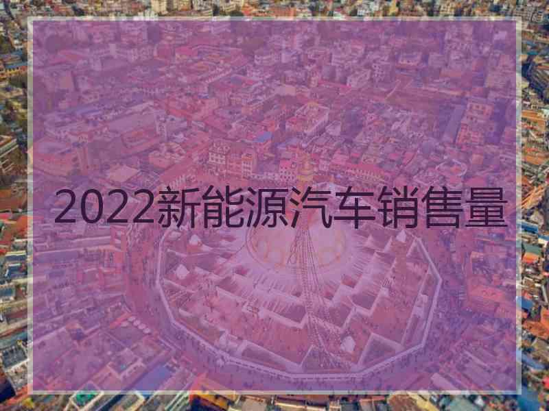 2022新能源汽车销售量