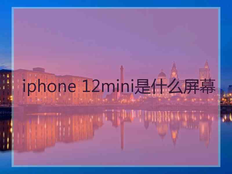 iphone 12mini是什么屏幕