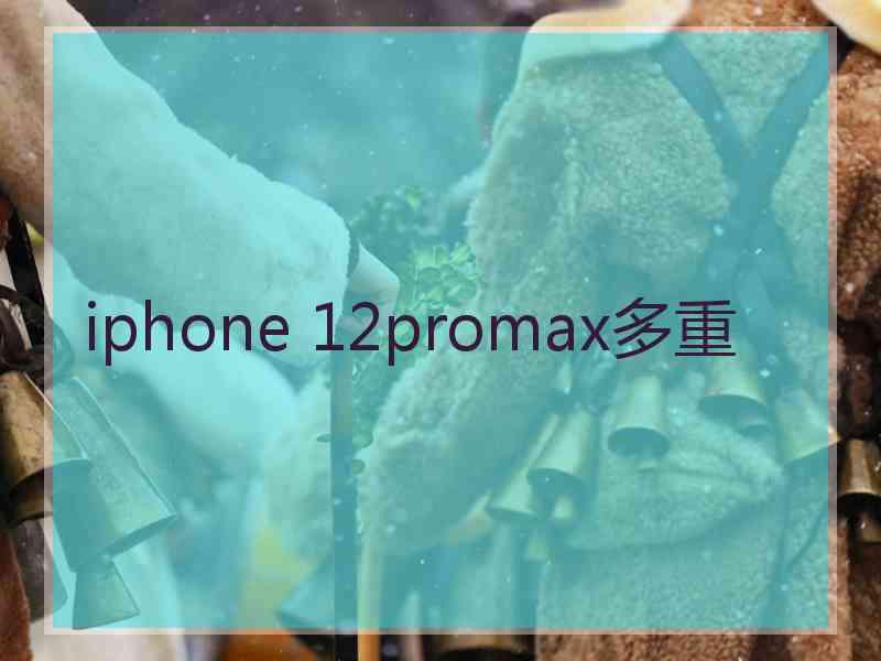 iphone 12promax多重