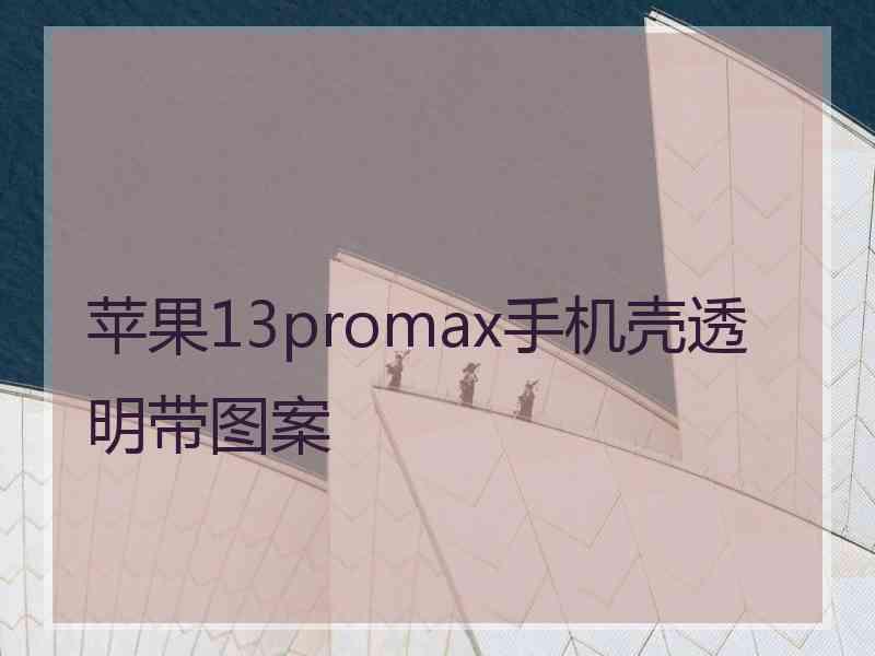 苹果13promax手机壳透明带图案