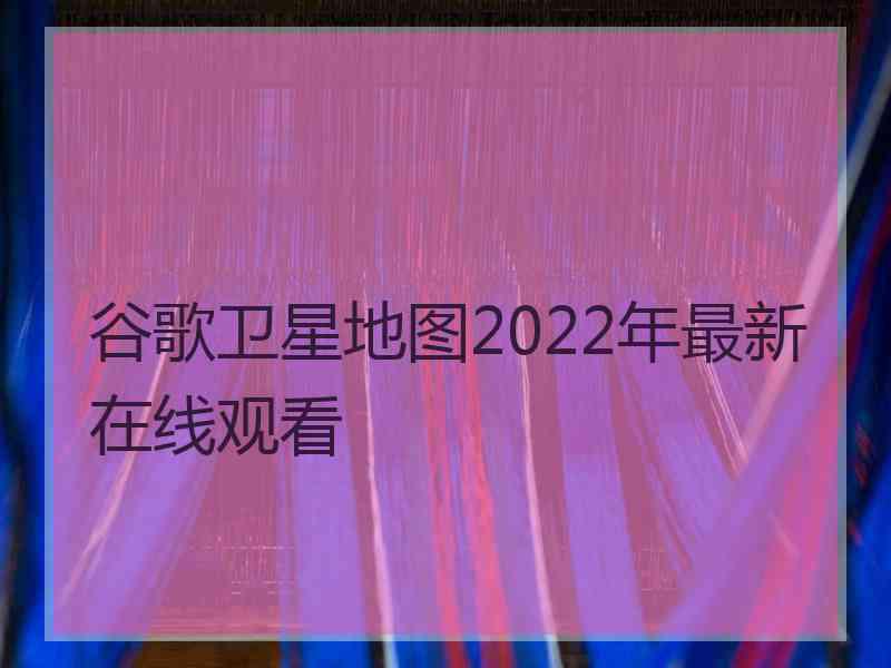 谷歌卫星地图2022年最新在线观看