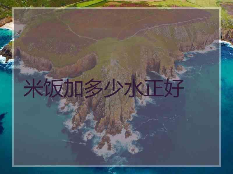 米饭加多少水正好