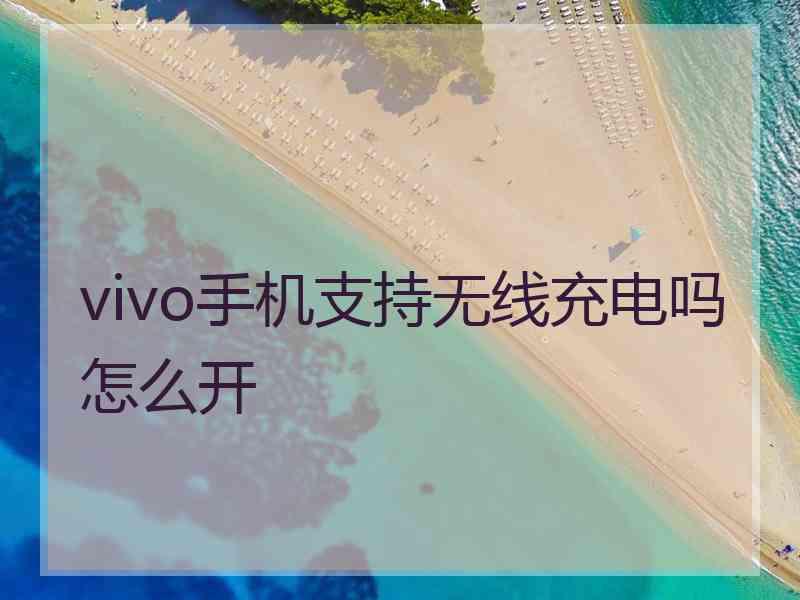 vivo手机支持无线充电吗怎么开