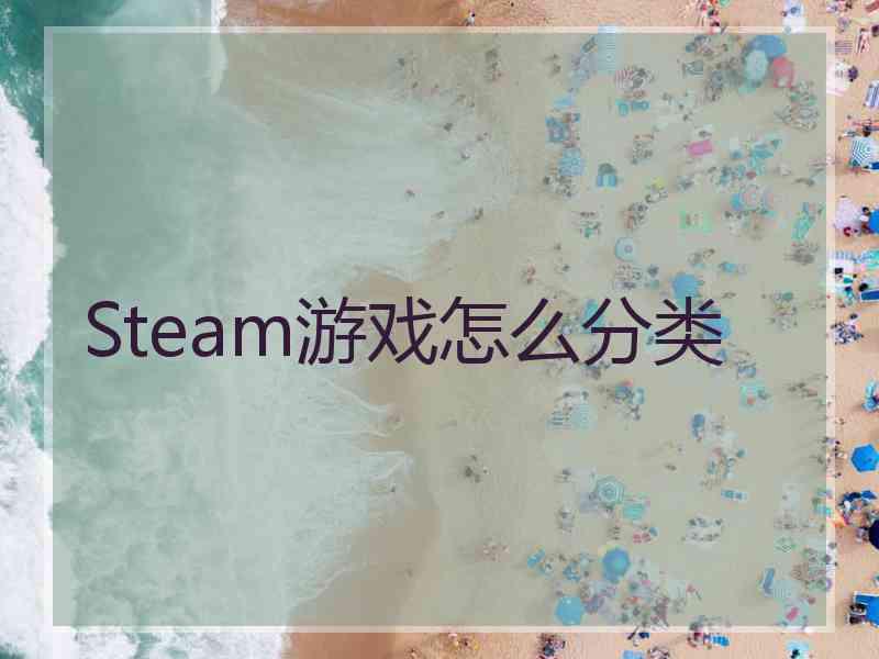 Steam游戏怎么分类