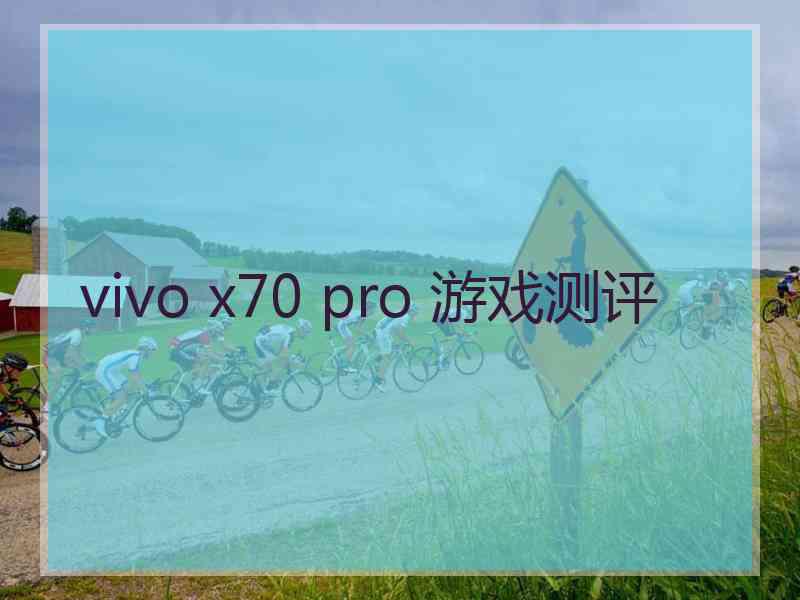 vivo x70 pro 游戏测评