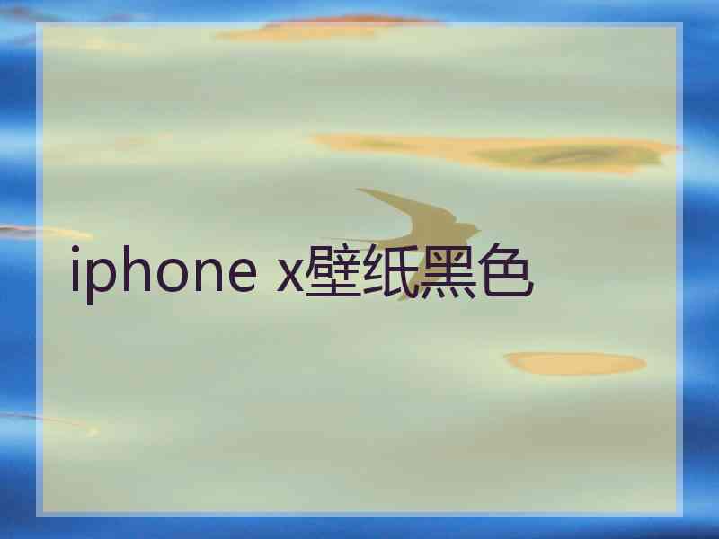 iphone x壁纸黑色