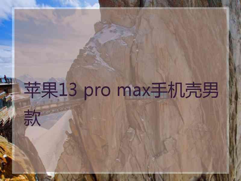 苹果13 pro max手机壳男款