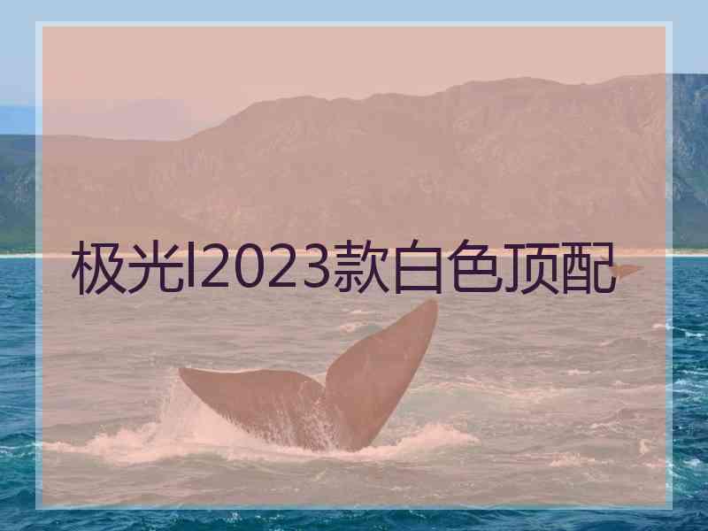 极光l2023款白色顶配