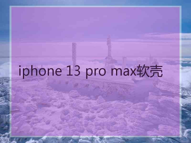 iphone 13 pro max软壳