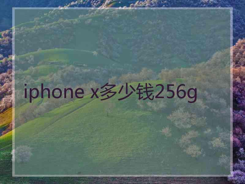 iphone x多少钱256g