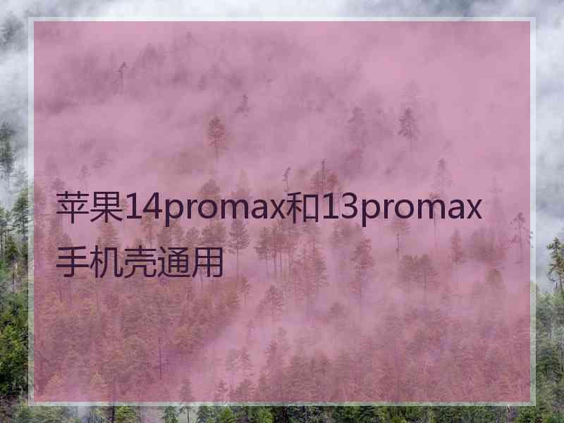 苹果14promax和13promax手机壳通用