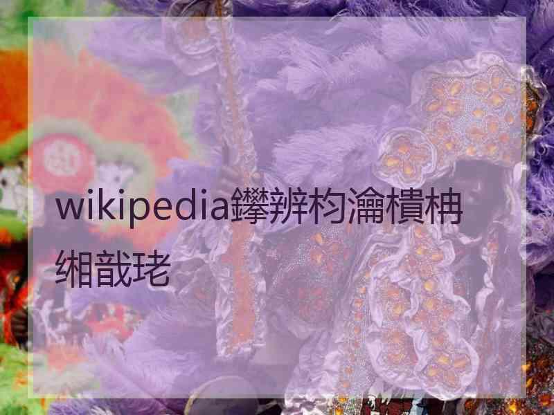 wikipedia鑻辨枃瀹樻柟缃戠珯