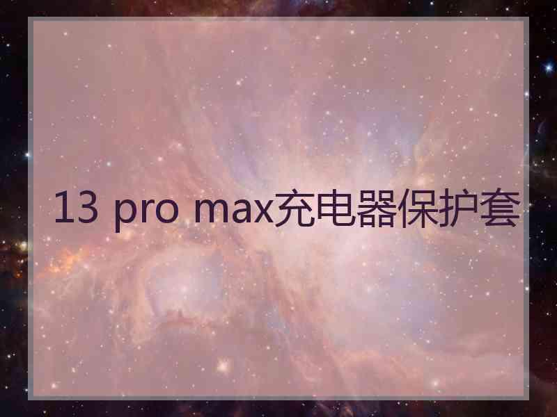 13 pro max充电器保护套