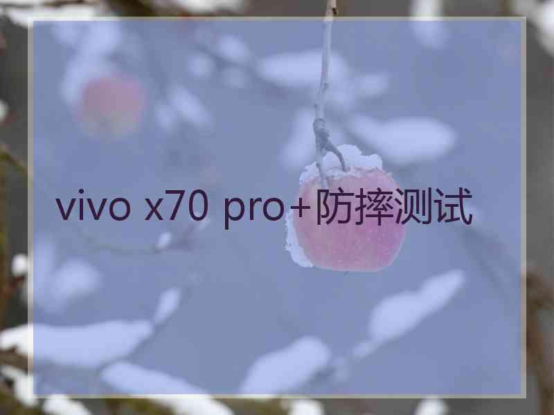vivo x70 pro+防摔测试