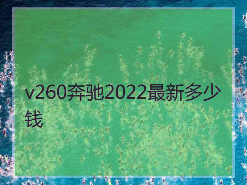 v260奔驰2022最新多少钱