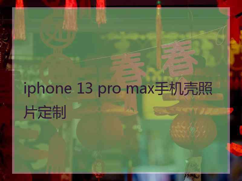 iphone 13 pro max手机壳照片定制