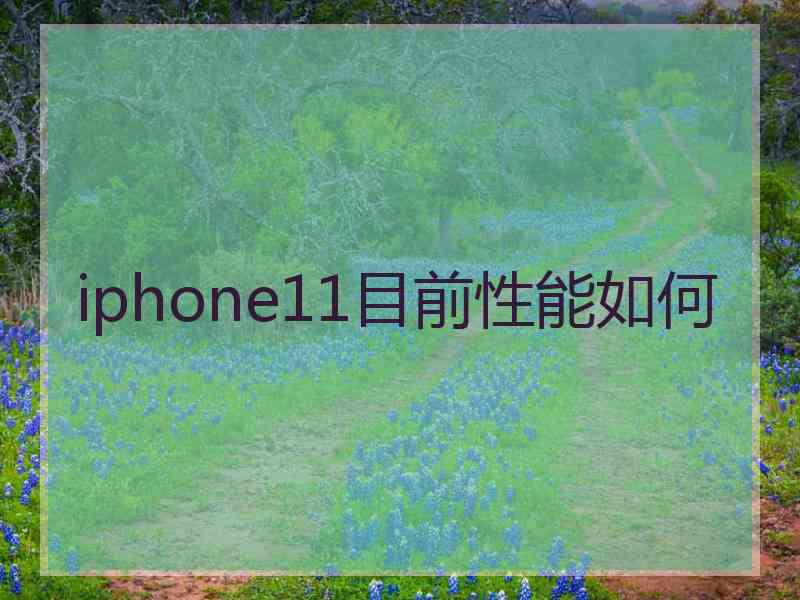 iphone11目前性能如何