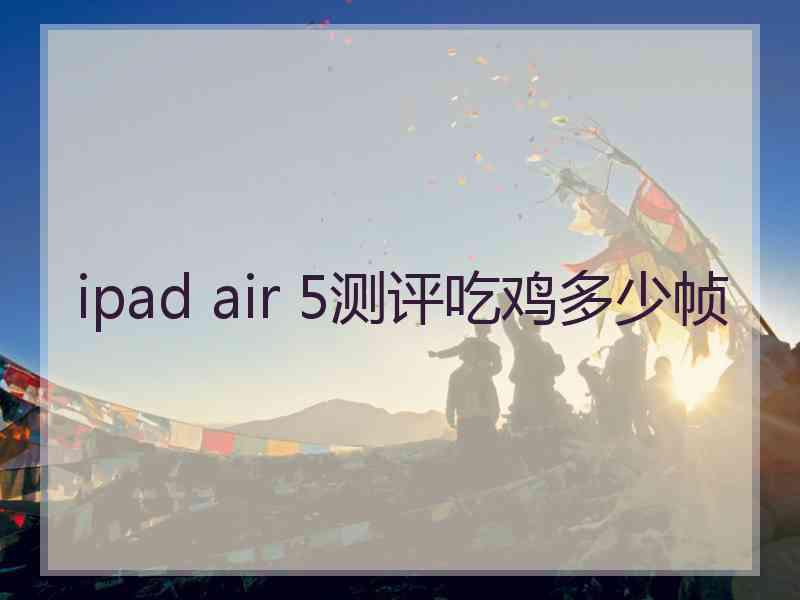 ipad air 5测评吃鸡多少帧