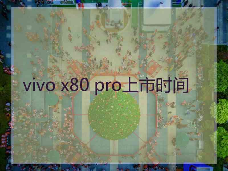 vivo x80 pro上市时间