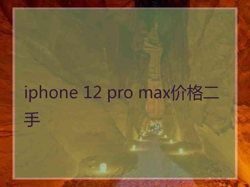 iphone 12 pro max价格二手