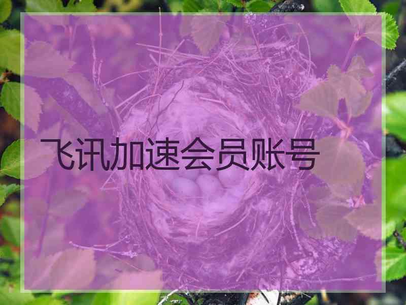 飞讯加速会员账号