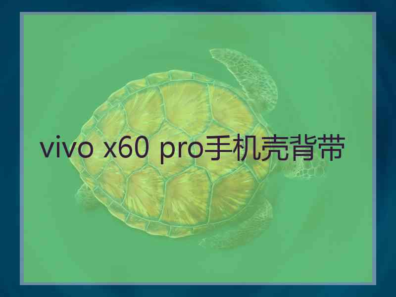 vivo x60 pro手机壳背带