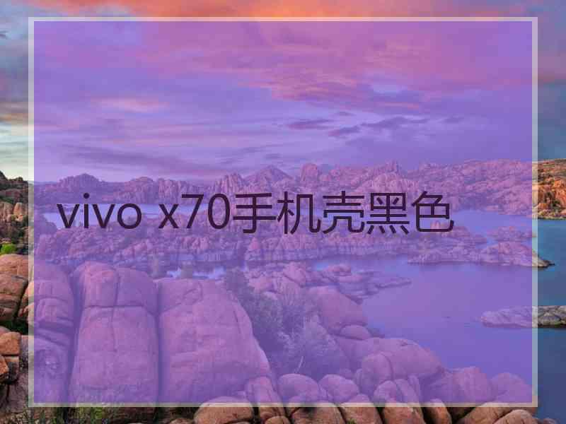 vivo x70手机壳黑色