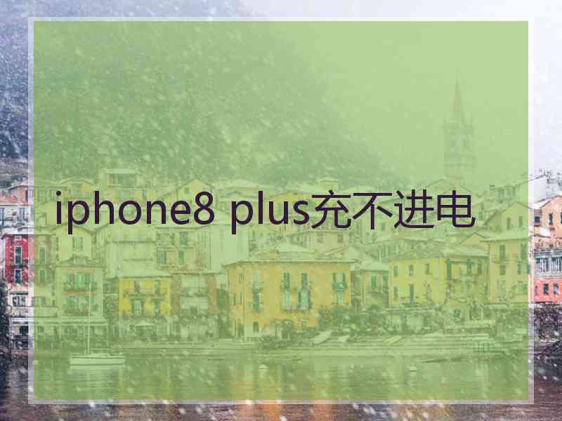 iphone8 plus充不进电