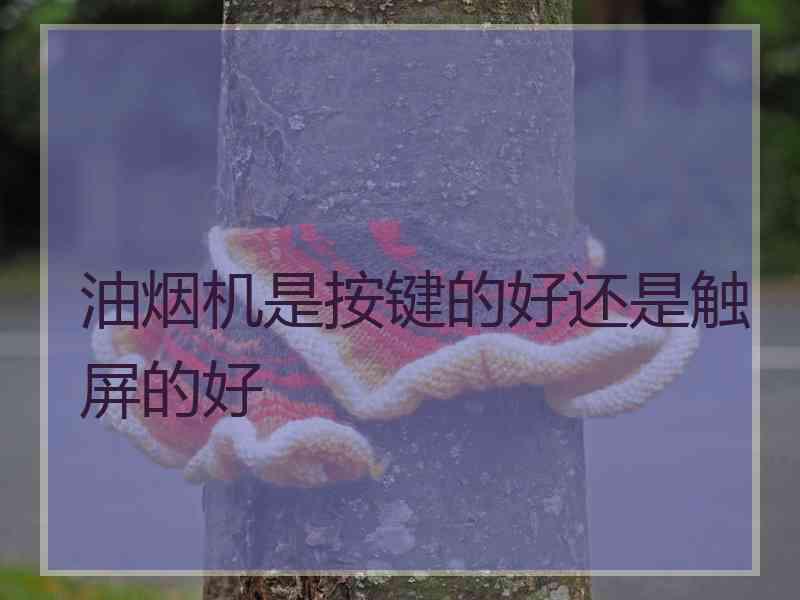 油烟机是按键的好还是触屏的好