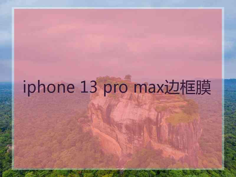 iphone 13 pro max边框膜