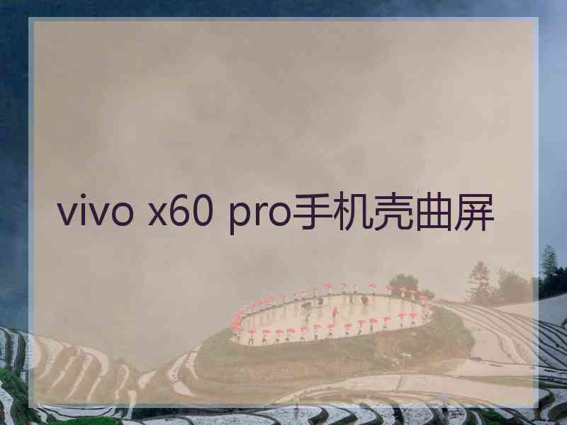 vivo x60 pro手机壳曲屏