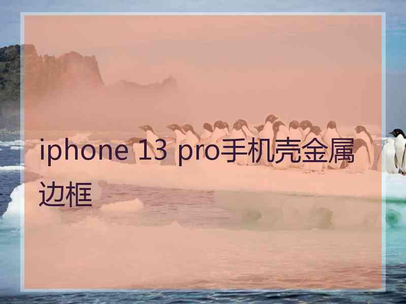 iphone 13 pro手机壳金属边框