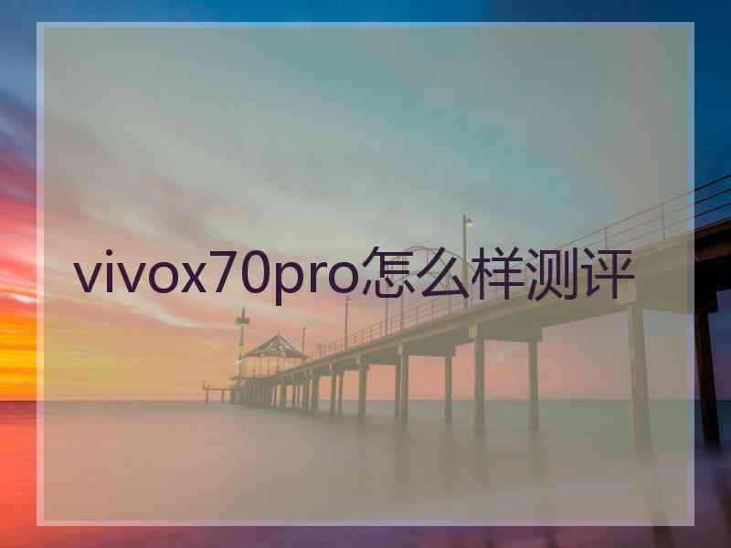 vivox70pro怎么样测评