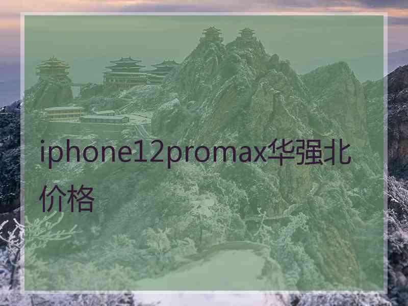 iphone12promax华强北价格