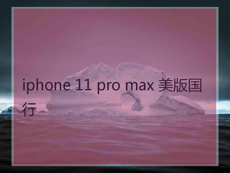 iphone 11 pro max 美版国行