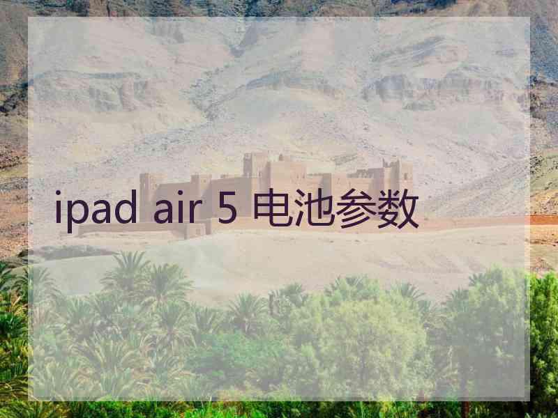 ipad air 5 电池参数