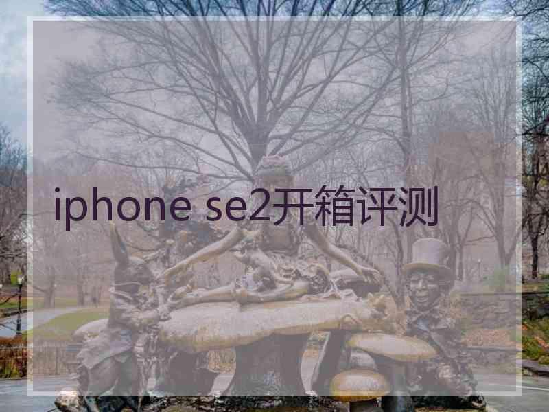 iphone se2开箱评测