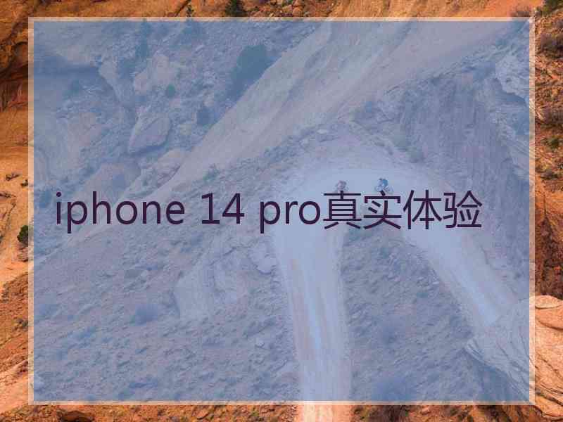 iphone 14 pro真实体验