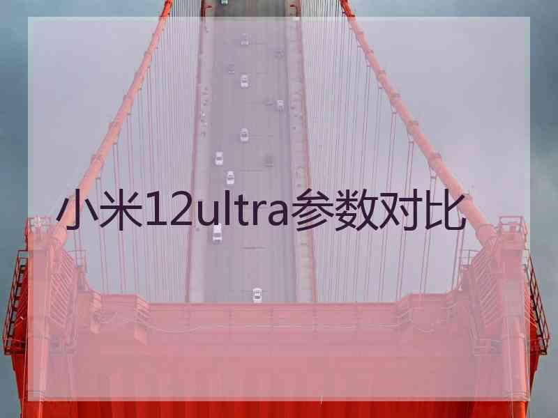 小米12ultra参数对比