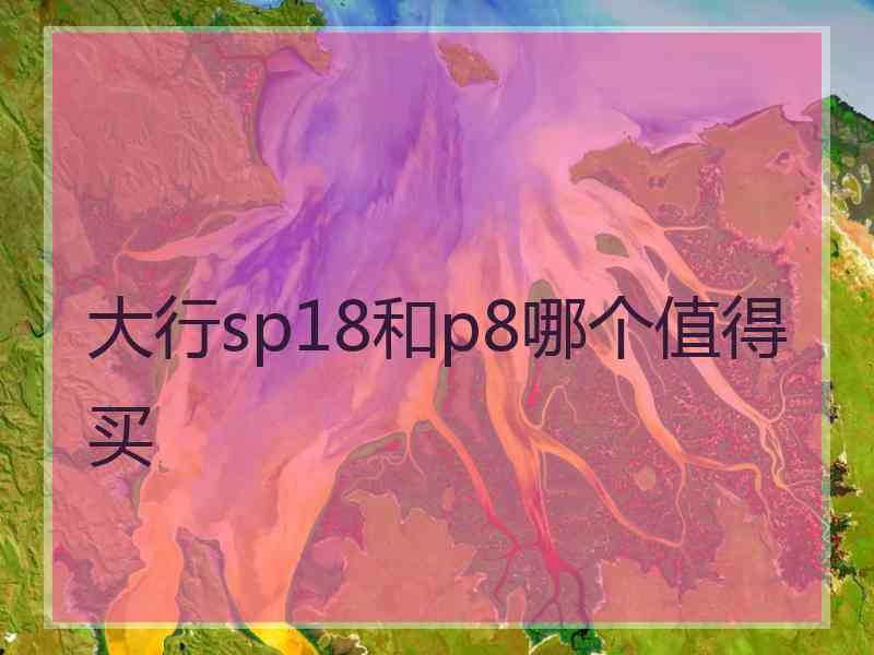 大行sp18和p8哪个值得买