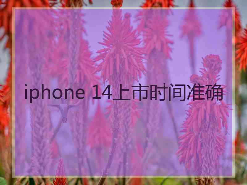 iphone 14上市时间准确