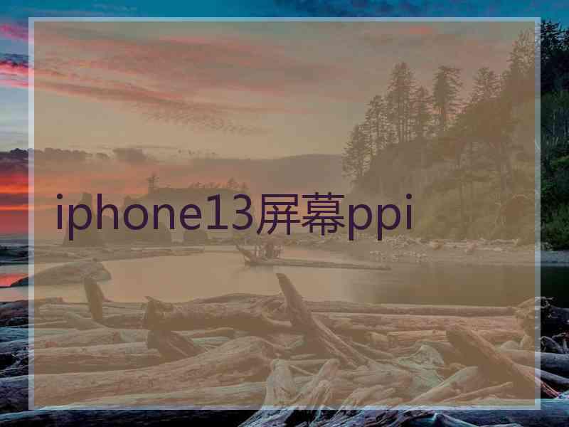 iphone13屏幕ppi