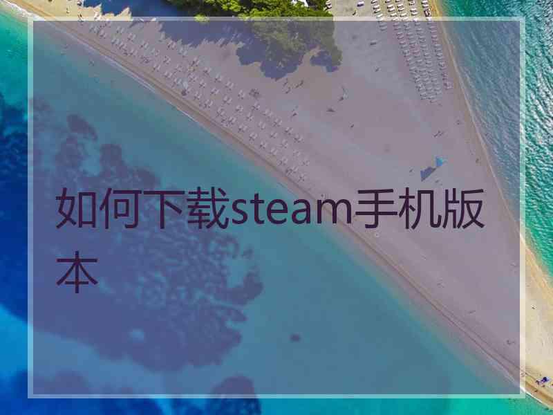 如何下载steam手机版本