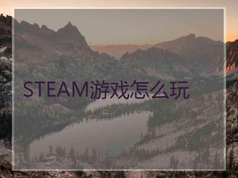 STEAM游戏怎么玩