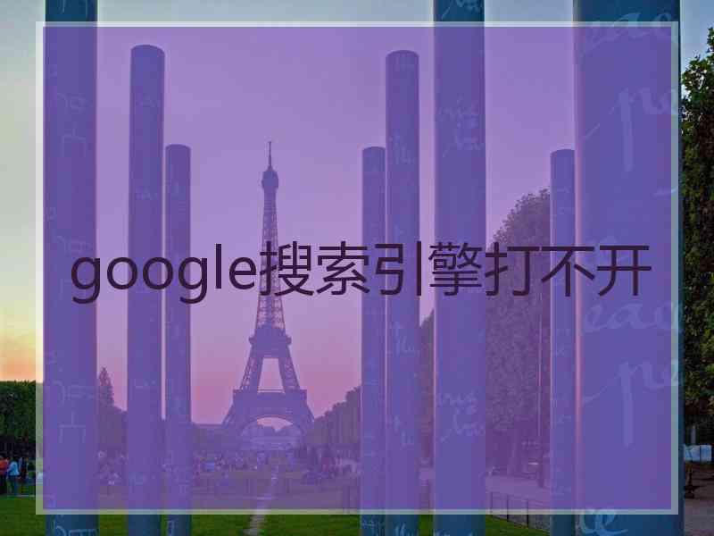 google搜索引擎打不开