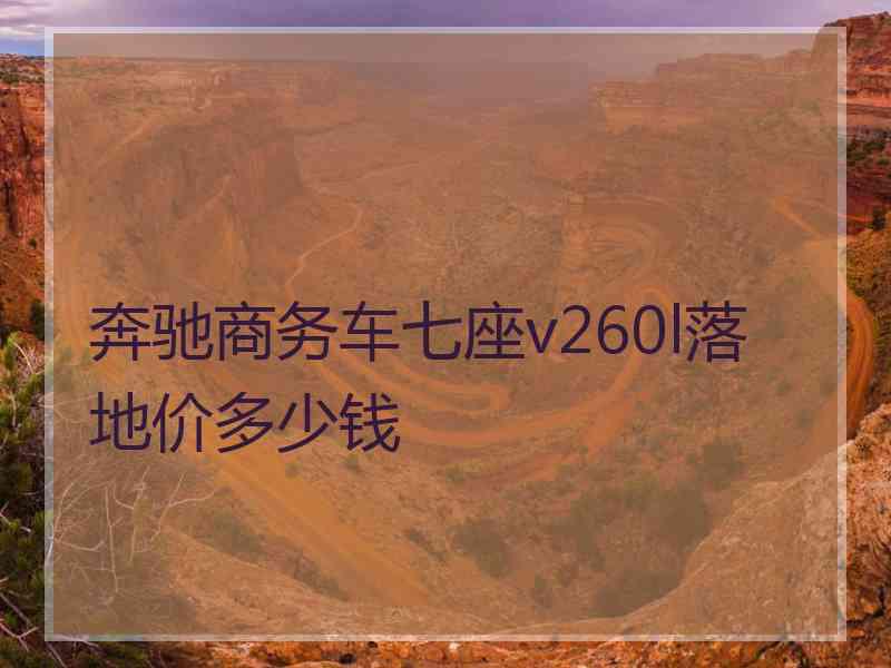 奔驰商务车七座v260l落地价多少钱