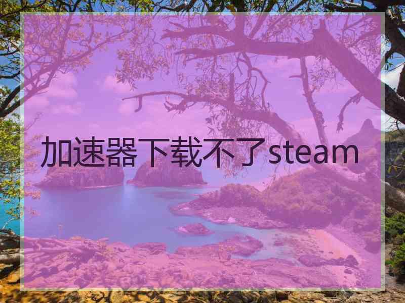 加速器下载不了steam